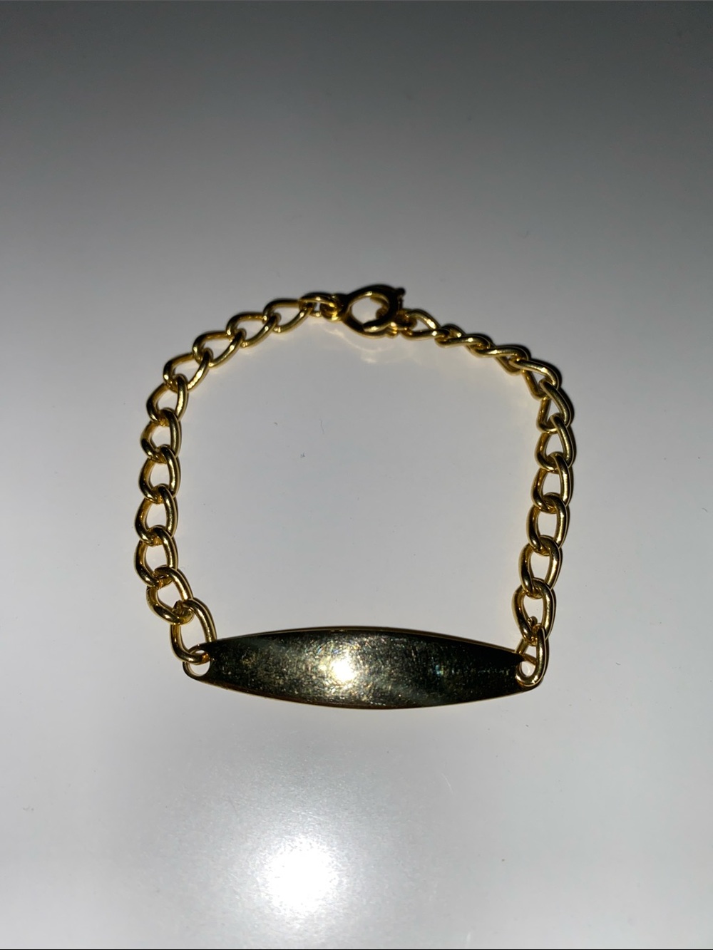 Classic Gold ID Chain Bracelet - Elegant Women's Jewelry